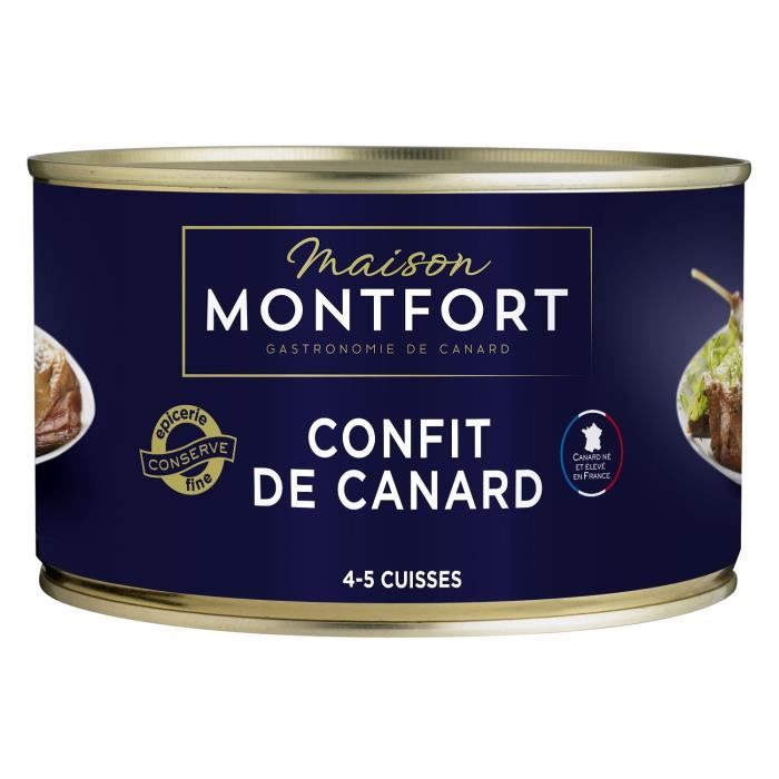 MAISON MONTFORT Confit de canard - 4-5 cuisses - 1350 g