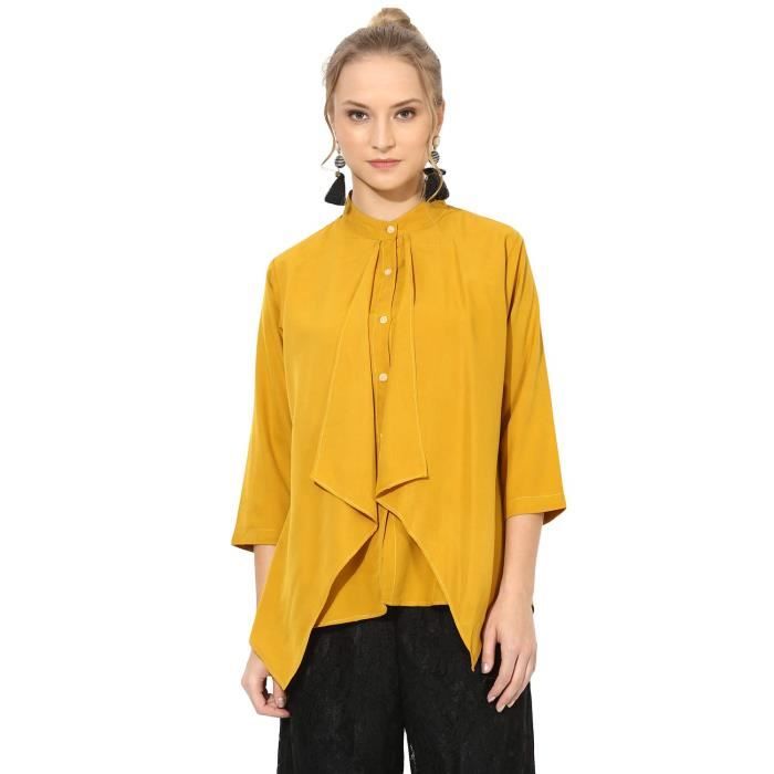 Polo HVE5N Lambrissé Solid Femmes Shirt Styled Top Taille-40