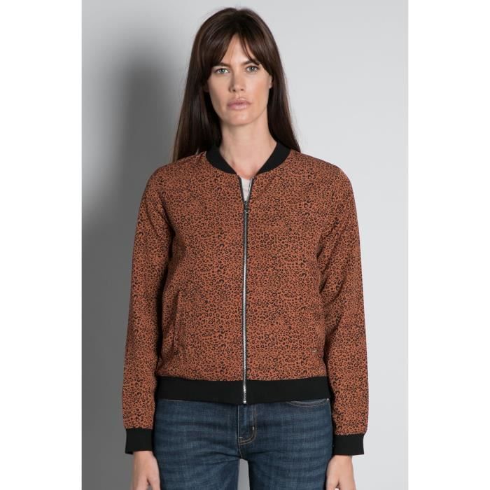 DEELUXE Bombers léopard EMMA Leo Cognac