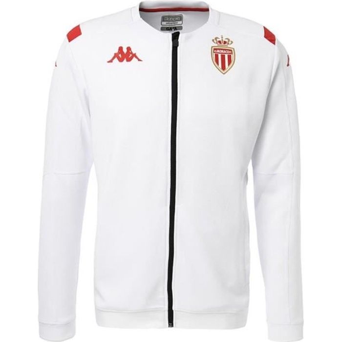 AS Monaco Veste pré-match blanche Homme Kappa 2019/20