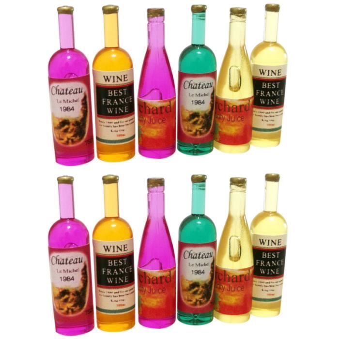 12 pcs mini bouteilles de vin de de décortures de belles de pour maison petillant - mousseux champagne - petillant - mousseux