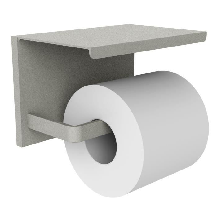 Distributeur papier WC avec étagère en alu laqué LOFT-GAME