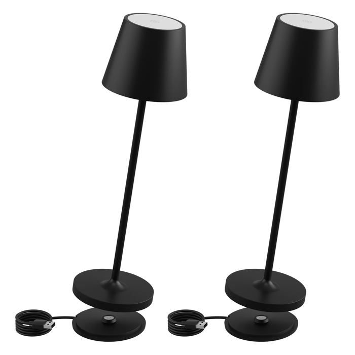 Lampe de table - K-BRIGHT - GT-001-3000K - Rechargeable USB - 20 LED - IP54