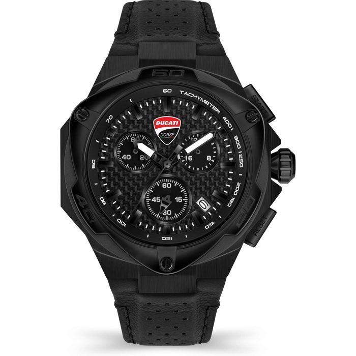 Montre - Ducati - DTWGC2019003 - Quartz - Cuir - Acier inoxydable 49MM Montre - Ducati - DTWGC2019003 - Quartz - Cuir - Acier inoxydable 49MM
