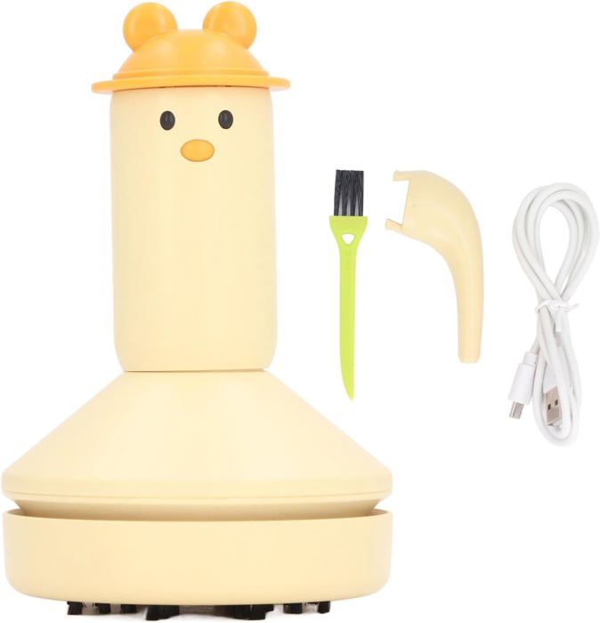 Mini Aspirateur De Bureau Chat Mignon – Balayeuse USB Rechargeable, Design Kawaii Pour Enfants Et Adultes