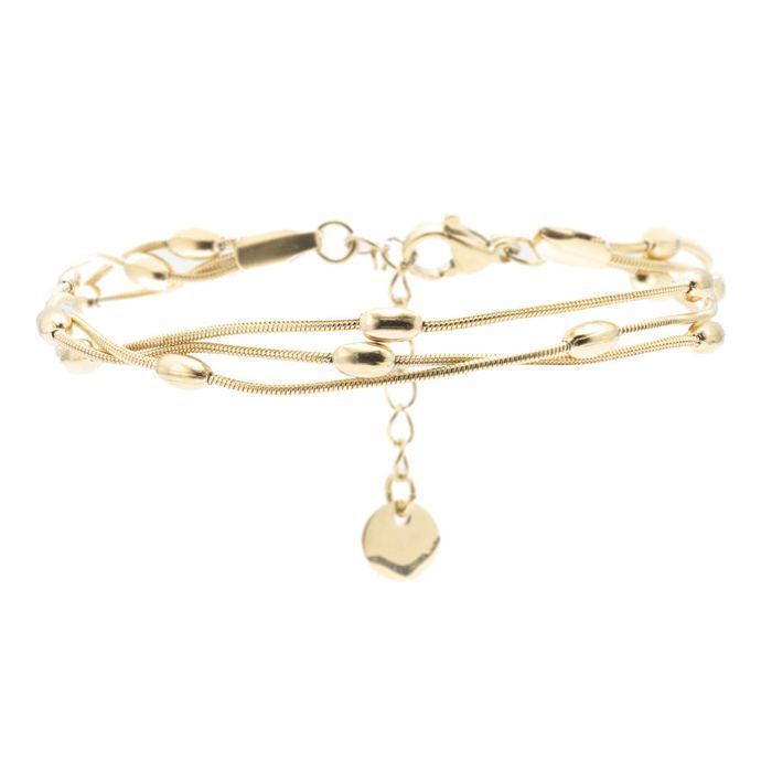 Bracelet FREDDY FJ-20040 doré multi-brins Bracelet FREDDY FJ-20040 doré multi-brins