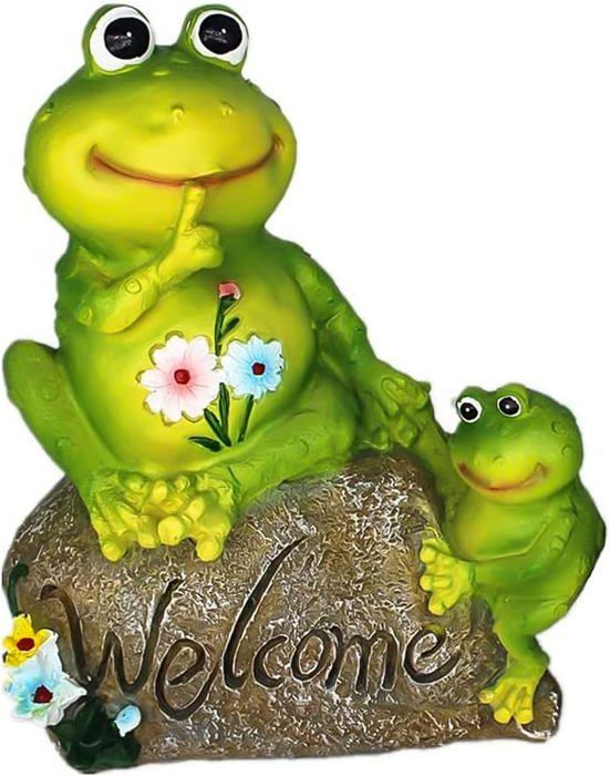 Youery Lot de 3 grenouilles suspendues mignonnes - Décoration de jardin - Statue de grenouille - Mini étang - Mini étang - Pour bassin de terrasse, bassin, bac à plantes, jardin, balcon