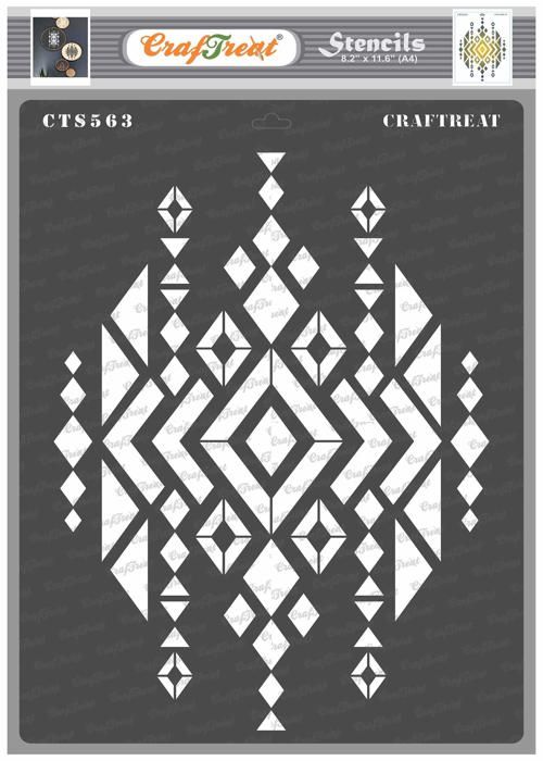 Pochoirs Silk Screen - GRAINE CREATIVE - Lot De 4 - Réutilisables