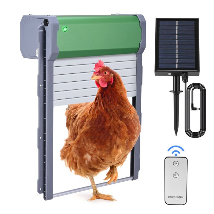 Comparer les prix de Porte poulailler Automatique,TTLIFE Porte Poulailler Automatique Capteur de Lumière Contrôle de la Minuterie avec Deux