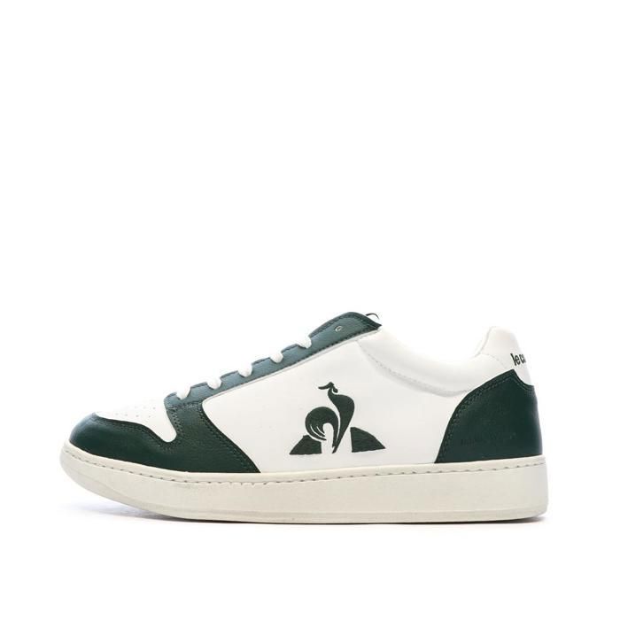 Le Coq Sportif Baskets Blanc/Vert Mixte Le Coq Sportif Terra