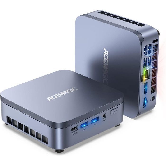 ACEMAGIC Mini PC Gamer Intel Core i5-14500HX (14 Cœurs jusquà 49GHz)16Go RAM DDR4 512Go SSD PC Bureau Windows 11 WiFi 6/BT5.2