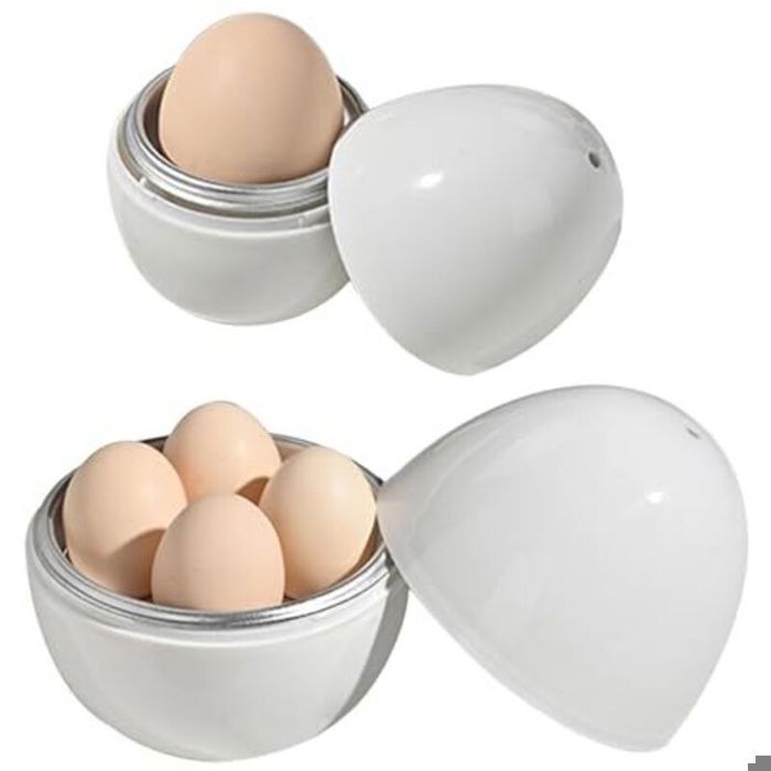 Cuiseur à œufs en aluminium – Cuiseur à œufs pour micro-ondes Appareil portable pour faire bouillir les œufs à la coque cuiseur