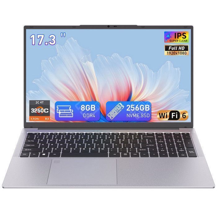 PC Portable 173 FHD AMD Ryzen Max 35GHz Meilleur Que N100N150 8Go RAM DDR4 SSD Ordinateur Portable Windows 11