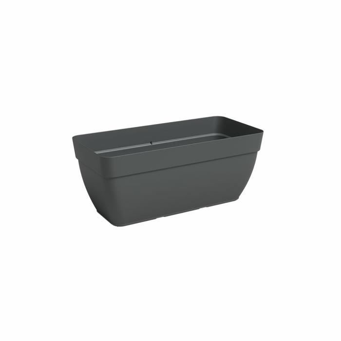 Jardinière CAPRI CAMPANA XL - Plastique - 80 cm - Anthracite - ARTEVASI