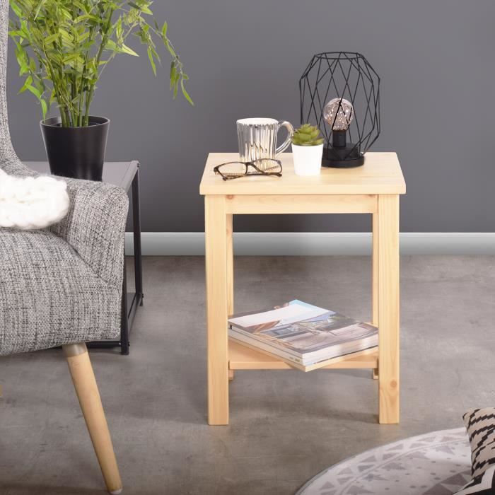 Lot De 2 Tables Chevets D Appoint Bouts Canape Tabouret Tablette