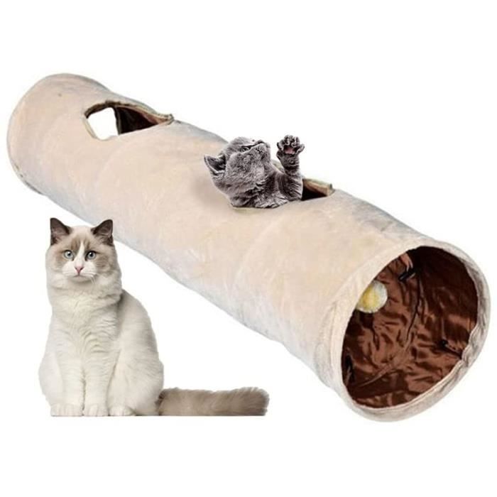 Tunnel-tente Pour Chat - Lit Chauffant En Coin, Coton Thermique, Mousse Mémoire, Taille S (55x40 Cm), Pour Chaton - 1
