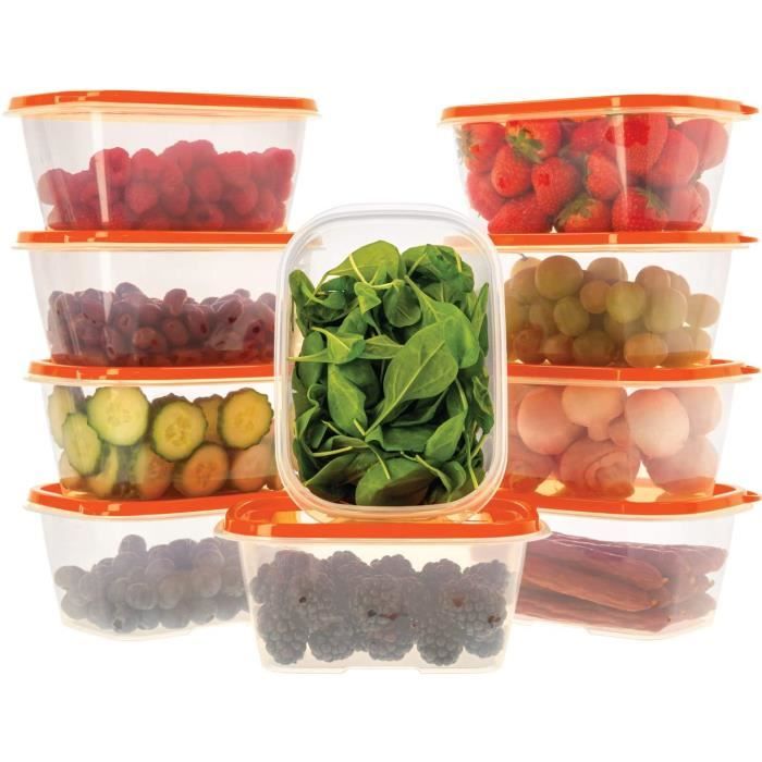 Generic Lot De 3 Boîtes De Rangement En Plastique Avec Couvercles - Prix Pas Cher | SN