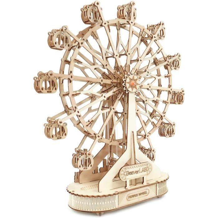 Grande Roue Boîte À Musique En Bois En Forme D'Animal Décoration De Grande Roue Boîte À Musique En Bois En Forme D'Animal Décoration De