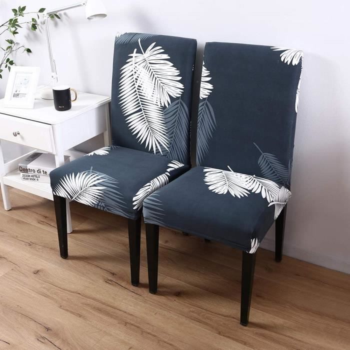 Salon Mignon Lot de 4 Housse de chaise extensible pour Salle à Manger