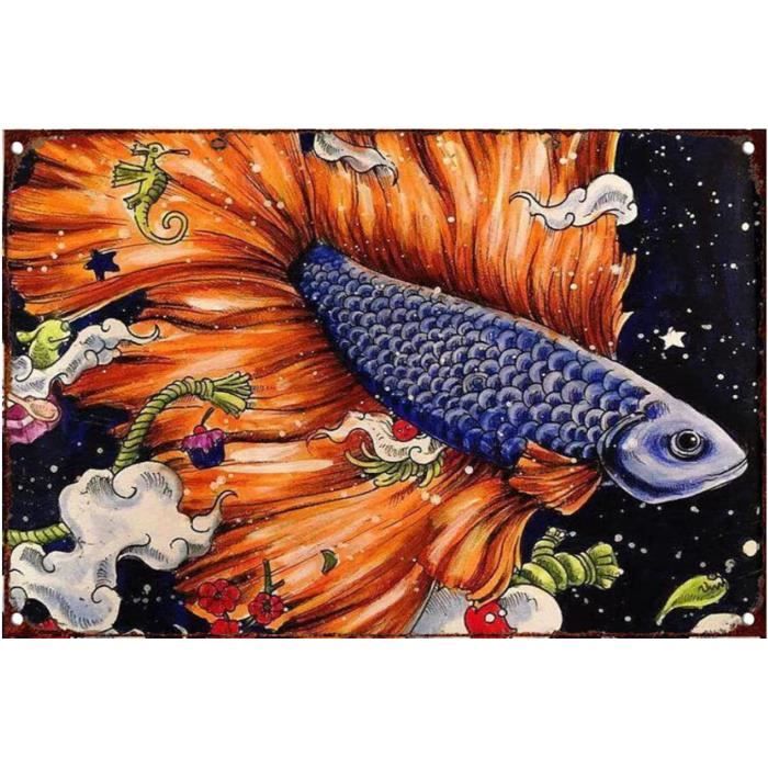 Plaque Métal Déco Vintage - Bougie Voiture Pin Up - Mechanic Repair