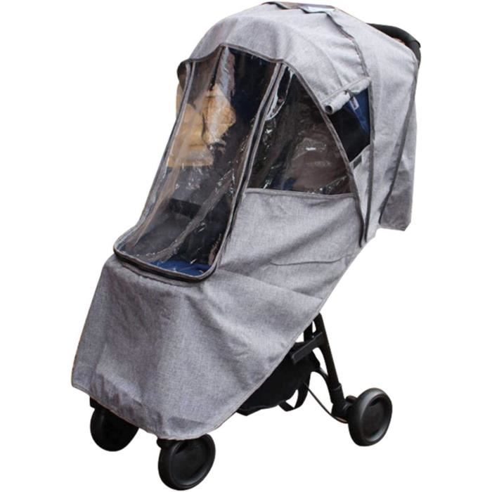 Infreecs Habillage Pluie Universel Poussette - Protection Imperméable Bébé Contre Pluie Vent Neige