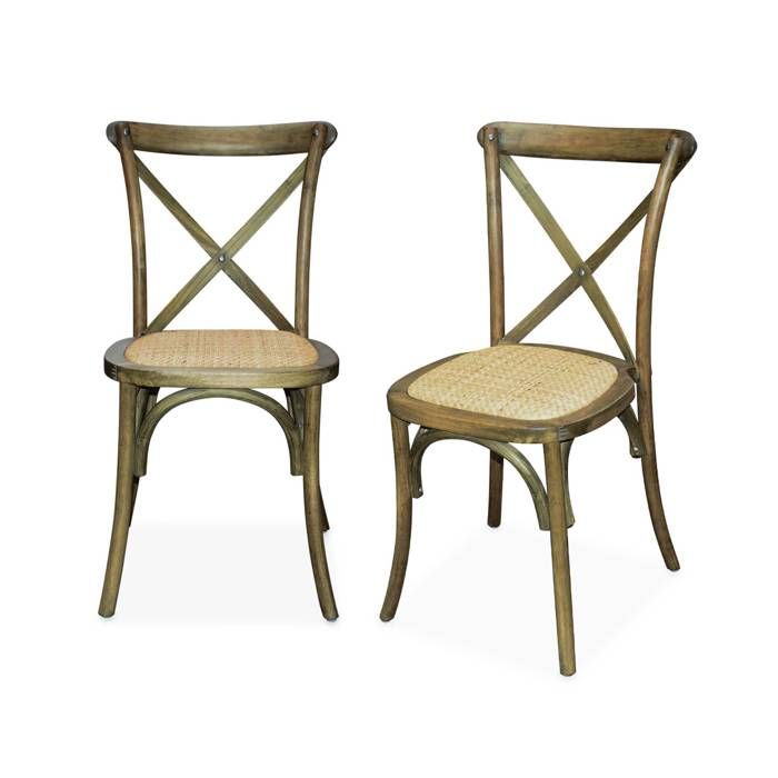Pack de 2 chaises de salle à manger empilables en polypropylène Mizzi