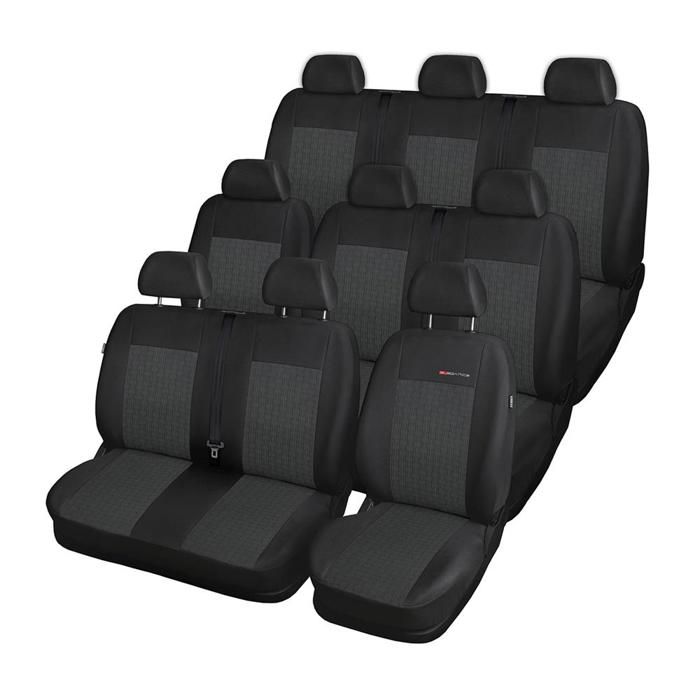 Couvre-sièges Auto Renault Trafic / Master – 2+1 (banquette) – Bleu Et Noir – Tissu – Neuf