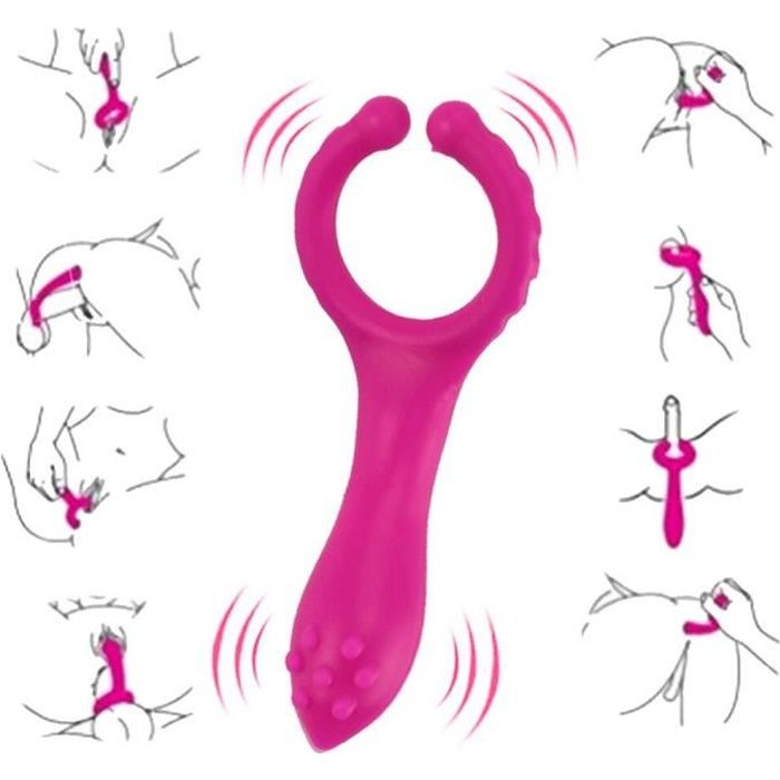 Jouets sexuels pour hommes agrandisseur de pénis hommes vibration retard  anneau de verrouillage mâle masturbation-Type Pink - Cdiscount  Electroménager