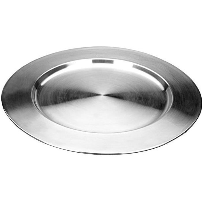 IBILI 715932 Dessous Assiette INOX Argent 32,5 x 32,5 x 1 cm