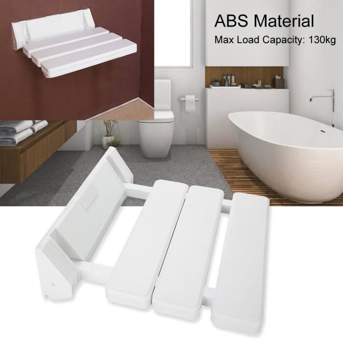 Siège De Douche Escamotable En ABS - Marque Godonnier - Neuf (pour Salle De Bain Accessible)