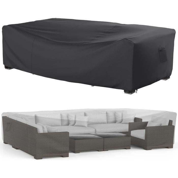 Lot De 2 Housses De Chaise Pliante D'extérieur - 71 X 110 X 20 Cm - Imperméables - Oxford - Pour La Maison, Le Jardin - Protection Des Meubles - Noir