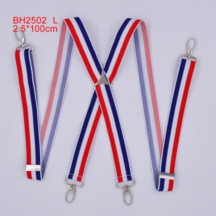 Vexel | Bretelles Larges En X à Pinces De Couleur Noire | En Stock