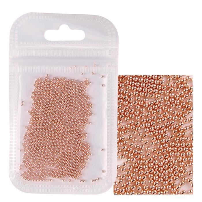 Nail art,Perles de Caviar pour Nail Art,strass 10g,0.62.0mm,1 paquet,pour Micro boule en acier