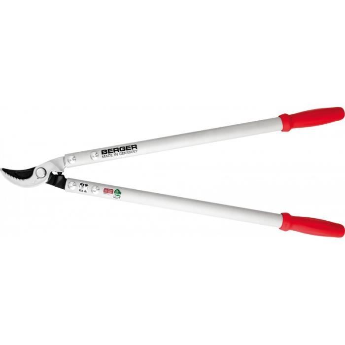 Coupe branches à lame tirantes BERGER - Lame acier chromé avec encoches réservoir d'huile