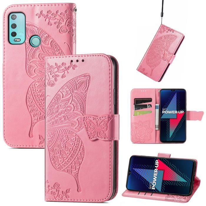 Reshias Coque pour Wiko Power U10 / U20, Blanc Fleur Souple TPU