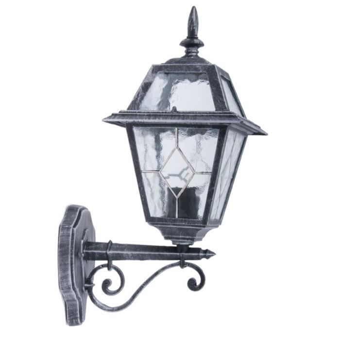 éclairage extérieur terrasse maison LED Lanterne extérieure Lampe murale classique Noir