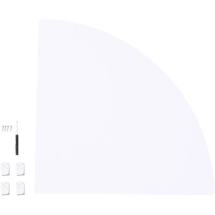 Étagère D'angle Cuisine 2 Niveaux Blanc - Support Triangulaire Pour Casseroles, Poêles - Capacité 20 Kg Par étage, Métal Robuste