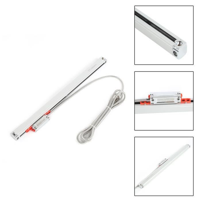 Cikonielf Échelle linéaire en verre Outil de règle de mesure d'échelle ...