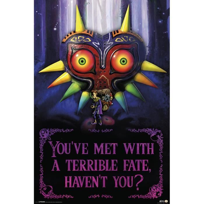 Poster The Legend Of Zelda Terrible Fate Majora S Mask Cdiscount