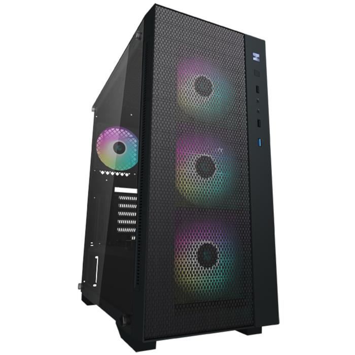 Boitier PC - DEEPCOOL - MATREXX 55 Mesh ADD-RGB 4F (Noir) - Boitier sans alimentation - Moyen tour -