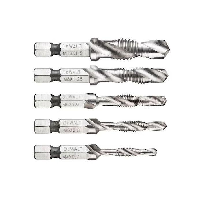 Foret à tarauder 156 mm emmanchement Hexagonal DEWALT 5 pièces DT50060 QZ - vue 2