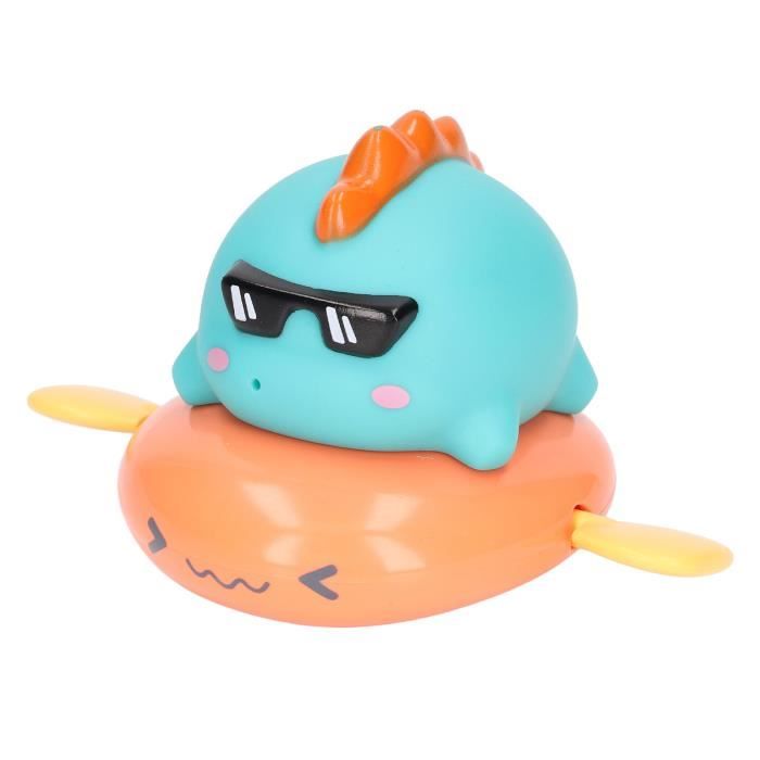 2pcs Bébé Piscine à Remonter Jouets De Bain Animaux Forme Baignoire Jouer Sur Des Machines à