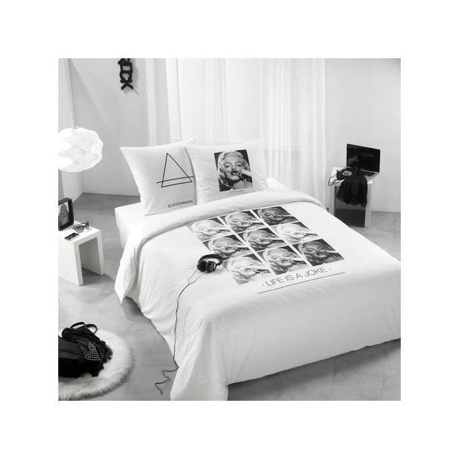 Parure couette 1 personne Marilyne Monroe - Linge de maison