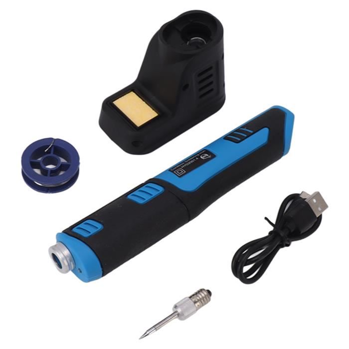Kit Fer à Souder Sans Fil Treedix - Rechargeable USB, 8W, 3 Embouts, Température Réglable 300-450°C - Parfait Pour Réparations Électroniques
