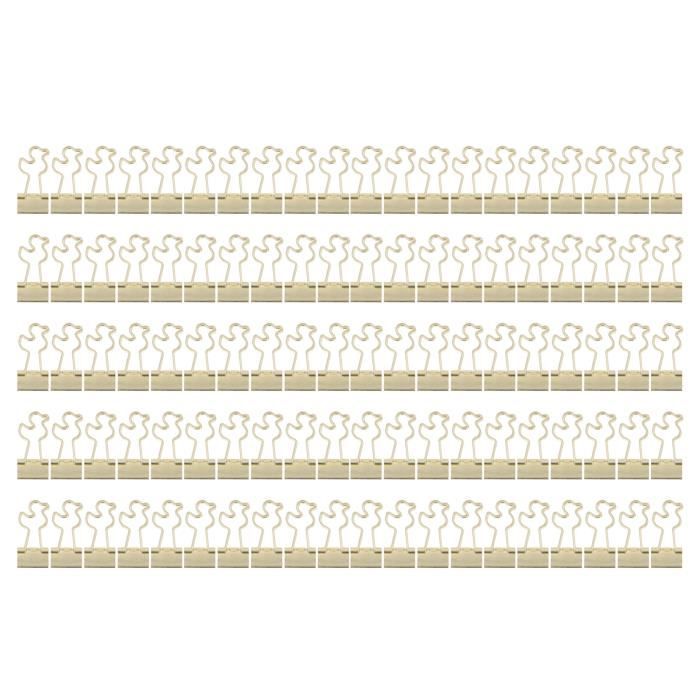 Attaches Épingles Métal 2 Trous - Lot De 100 (Argent, 80mm)