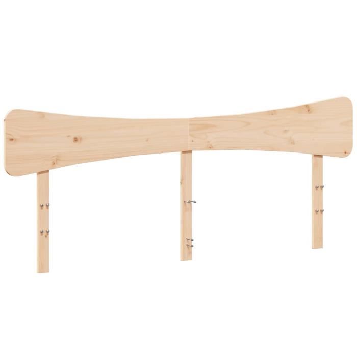 Tête De Lit Horizontale En Bois - 200x100 Cm, 3 étagères, Couleur Bois, état Correct Occasion