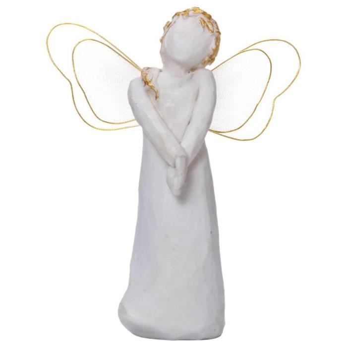 Statue Ange En Résine - Déco Intérieur Extérieur - Style Nordique - Cadeau Mariage Anniversaire - Plusieurs Poses