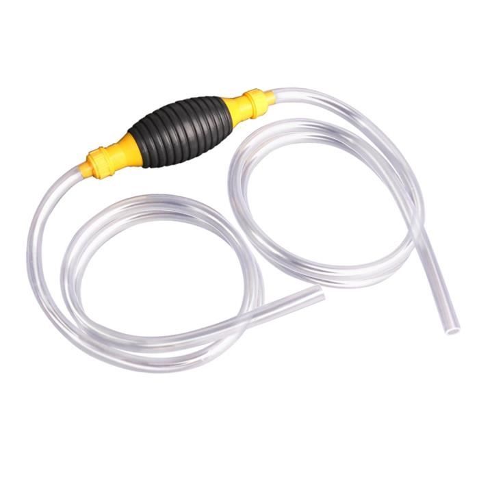 Tuyau De Siphon Manuel 1.8m Pompe Transfert Essence Eau Carburant PVC