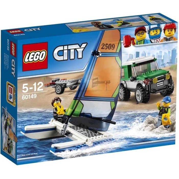 LEGO® City 60149 Le 4x4 avec Catamaran Reconditionné - Lego reconditionné disponible sur Cdiscount Seconde Vie