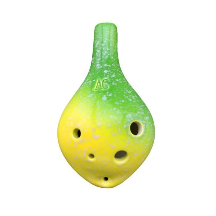 Ocarina Alto 6 Trous Tortue Verte Céramique MILISTEN - Pour Enfants Débutants